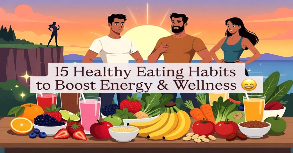 15 Healthy Eating Habits to Boost Energy & Wellness 🌿