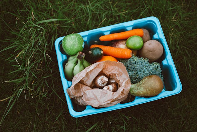 Plant based foods in reusable containers promoting eco friendly nutrient - dense diet 