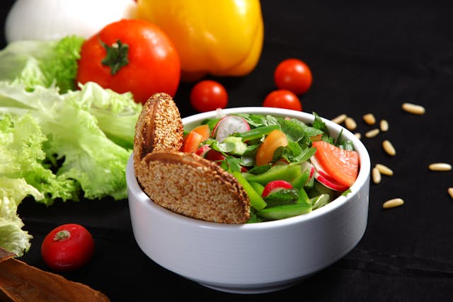 Final message encouraging daily use of balanced plant-based snacks for mid-day energy for long-term health.