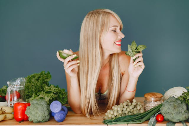 Peaceful healthy lifestyle representing benefits of nutrient-dense meals and mindful eating
