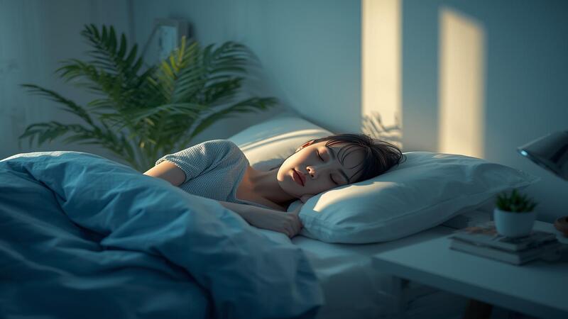 Peaceful bedroom with person sleeping, representing how sleep affects mental wellness and restful sleep in final thoughts section