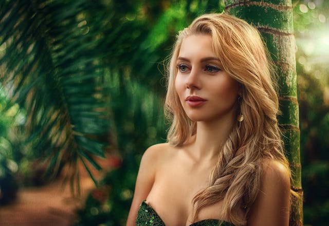 Women with natural glowing skin sunlight