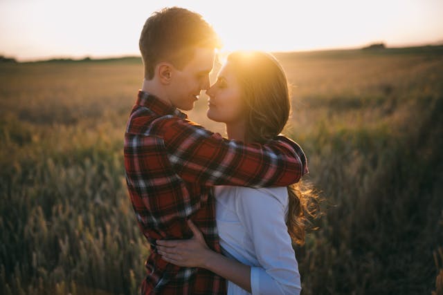 Couple embracing and showing a strong bond highlighting Emotional Wellness in Relationships
