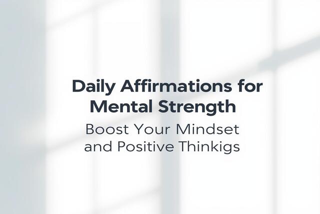 Daily Affirmations for Mental Strength - Final Thoughts on Personal Growth and Mental Wellness