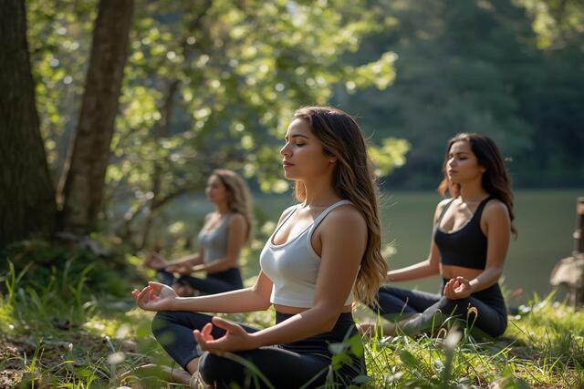 Person meditating peacefully in nature to build emotional resilience and mental clarity
