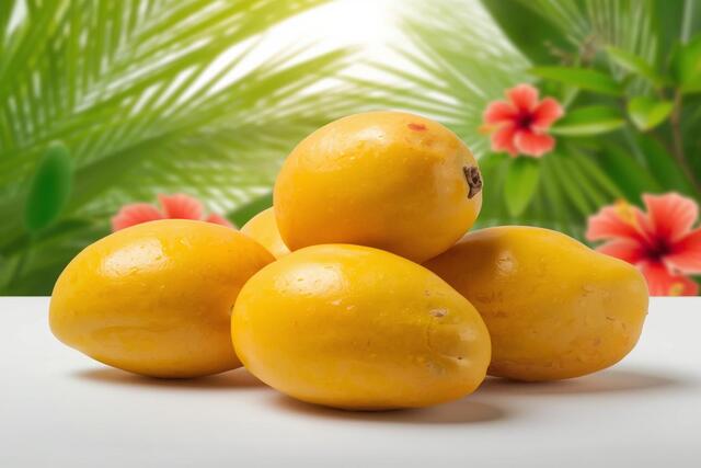 Final thoughts on health benefits of mango 🥭 showing fresh mango fruit with vitamins and tropical wellness concept
