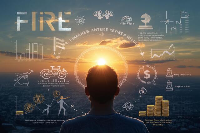Visual representation of achieving financial independence and lifestyle freedom with FIRE strategies
