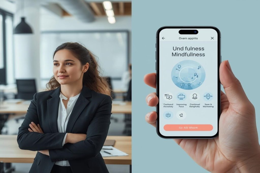 Mindfulness apps for busy professionals helping to improve focus and reduce stress