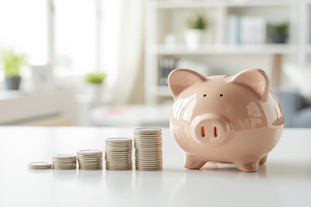 Illustration of 10 proven money-saving hacks for productive living