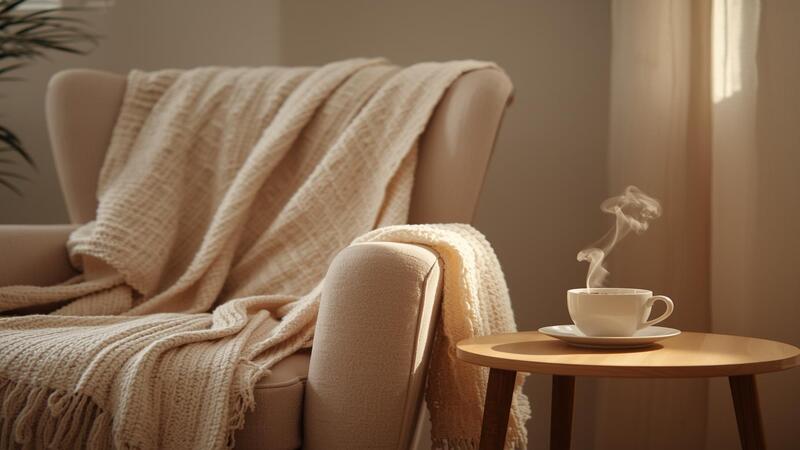 “Relaxing cozy home ideas representing comfort and happiness at home”