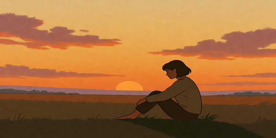 Peaceful sunset scene symbolizing emotional clarity and the concluding message of an Emotional Self-Care Plan.