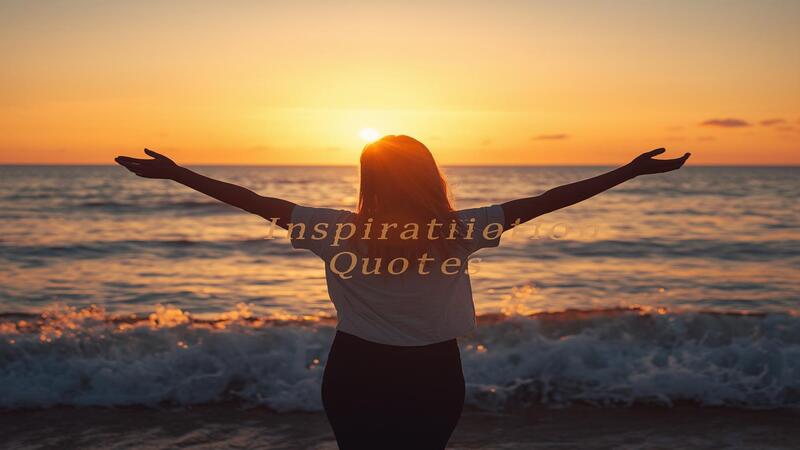 Inspirational Quotes at sunset bringing hope, peace, and motivation