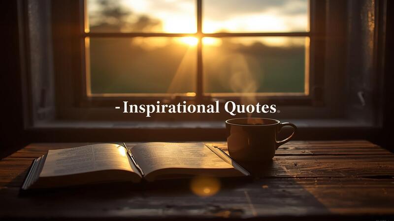 Inspirational Quotes with a peaceful sunrise and morning motivation vibe