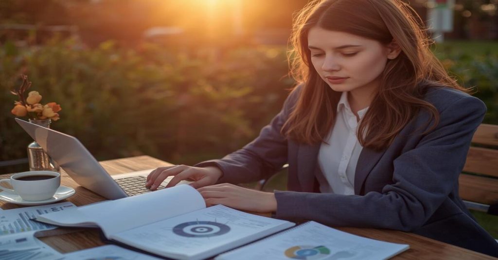 Motivated person practicing productivity hacks for self growth and success