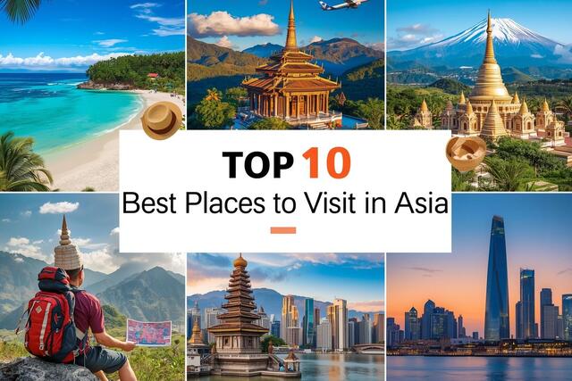 Top 10 Best Places to Visit in Asia – Explore stunning beaches, mountains, temples, and city skylines for travelers seeking adventure and cultural experiences. 