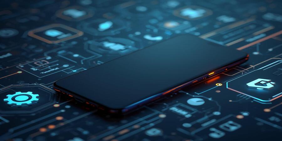 Final Thoughts image showing an Android smartphone with glowing gear icons and abstract tech patterns, symbolizing optimized Android settings tricks and smartphone efficiency.