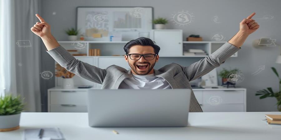 Successful online earner celebrating after using the Best AI Tools to Make Money Online in 2026.
