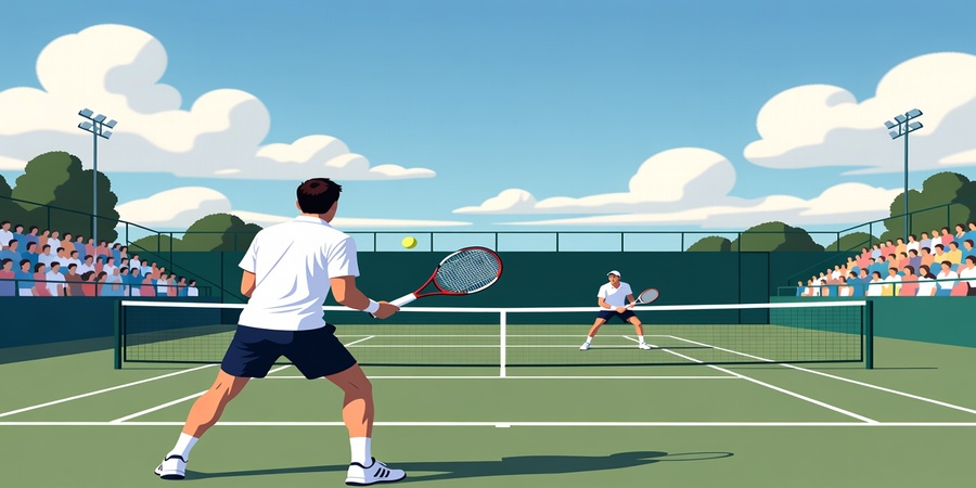 people playing tennis outdoors enjoying fitness and wellness benefits, representing tennis health benefits