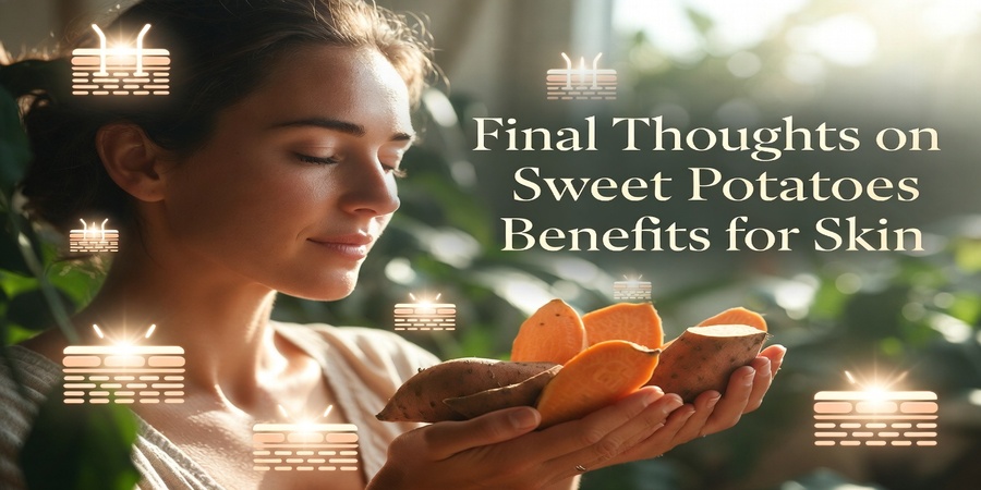 Final Thoughts on Sweet Potatoes Benefits for Skin 🍠 - Wellness and natural skincare concept